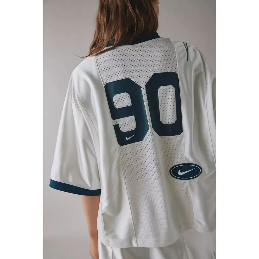 New Nike Sportswear Oversized Street Graphic Jersey Sail Size Large - Picture 4 of 8